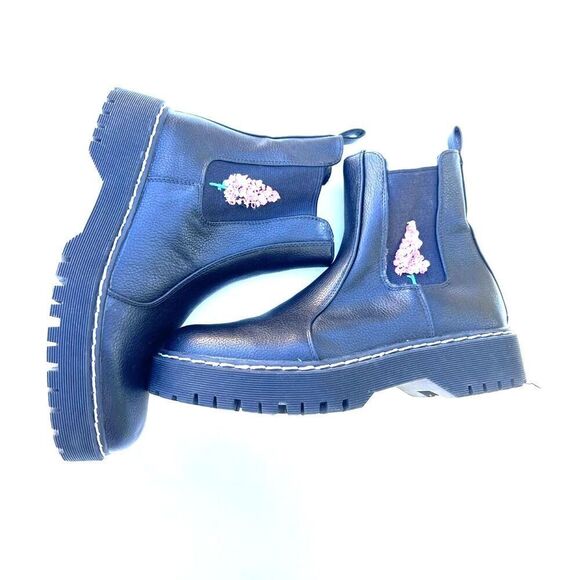 Women's SINCERELY JULES Chelsea boots chunky boots black ankle comfortable 8. - Picture 6 of 9